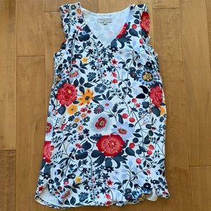 Loft Floral Dress Petite Medium
